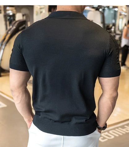 Men’s Knitted Polo Shirt