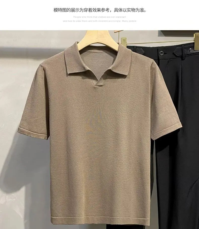 Men’s Knitted Polo Shirt