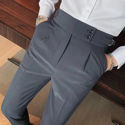 Men’s Cropped Suit Pants