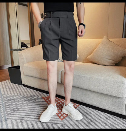 Men’s Slim-Fit Suit Shorts
