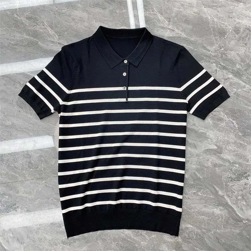 Men’s Button-Down Knit Polo