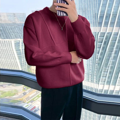 Men’s Patchwork Knit Sweater