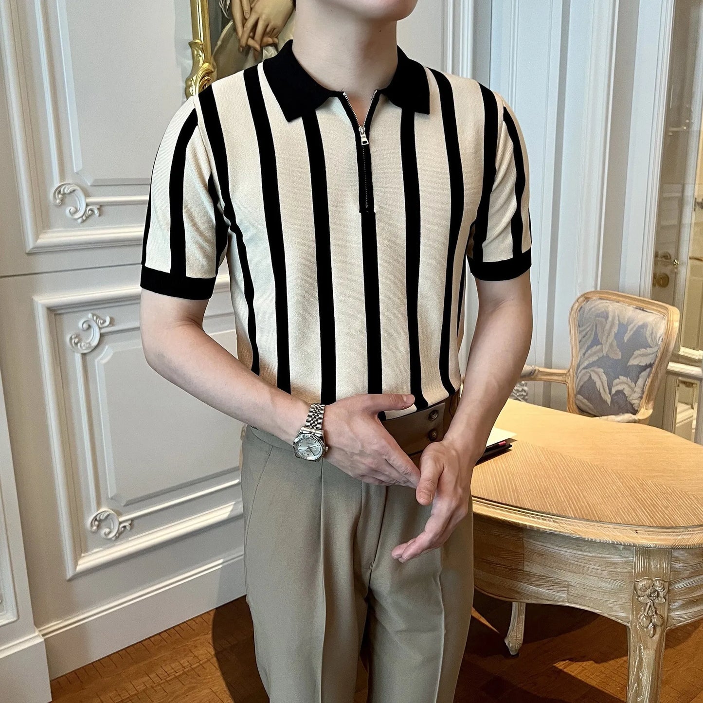 Men’s Knitted Polo Shirt