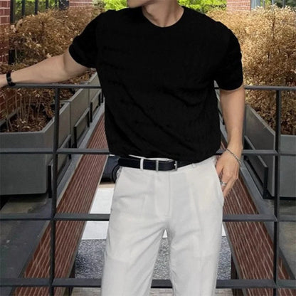 Men’s Jacquard Knit T-Shirt