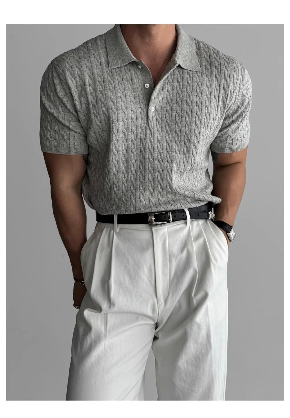 Men’s Jacquard Polo Shirt