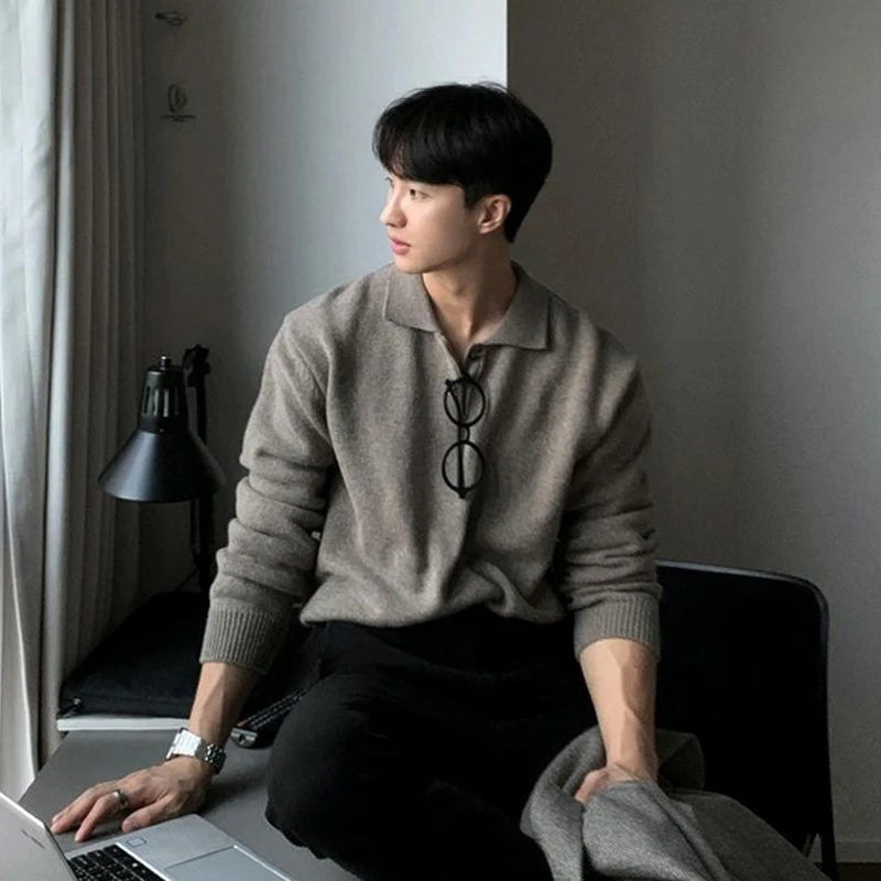 Men’s Polo Neck Sweater