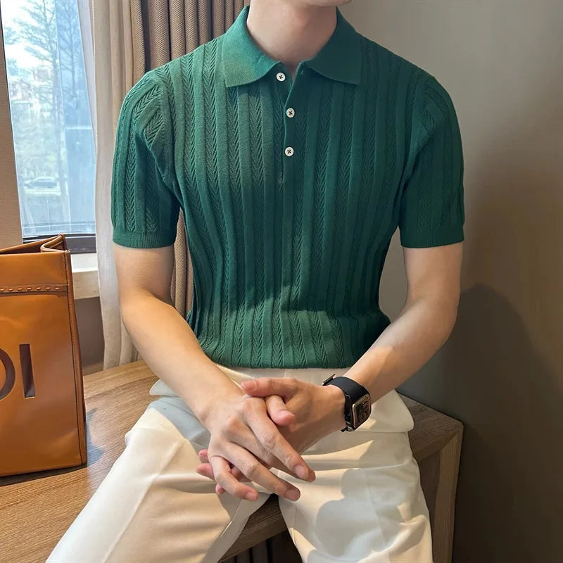 Men’s Jacquard Polo Shirt