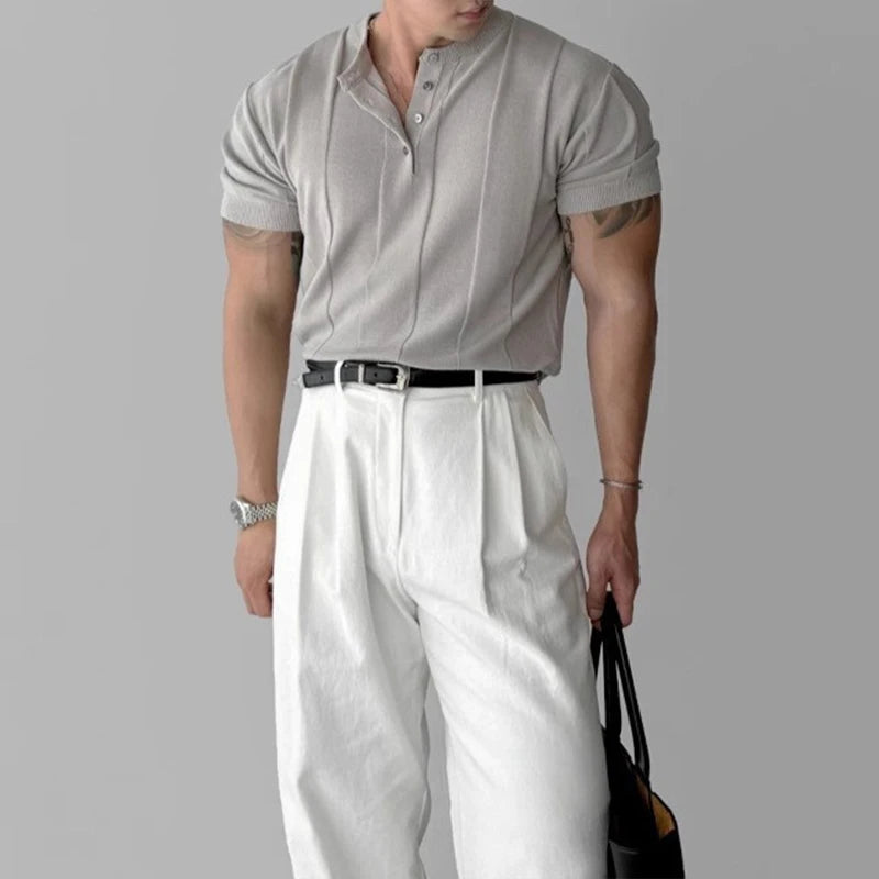 Men’s Henry Collar T-Shirt