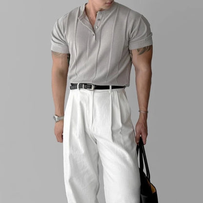 Men’s Henry Collar T-Shirt