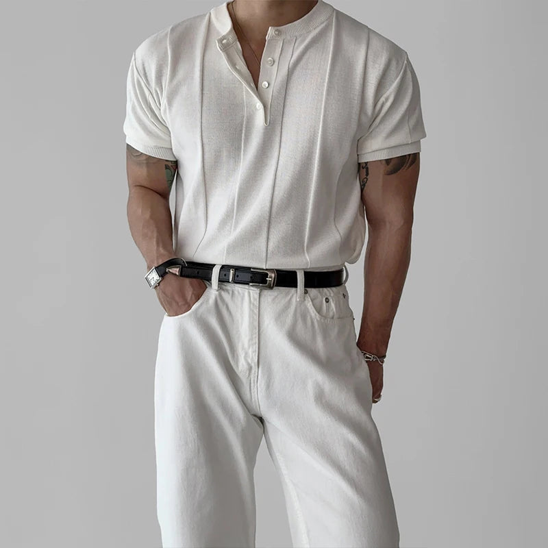 Men’s Henry Collar T-Shirt