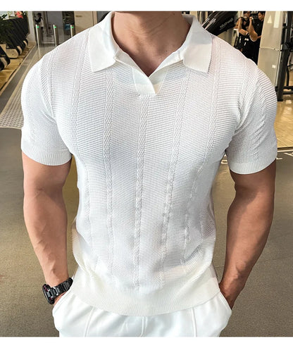 Men’s Knitted Polo Shirt