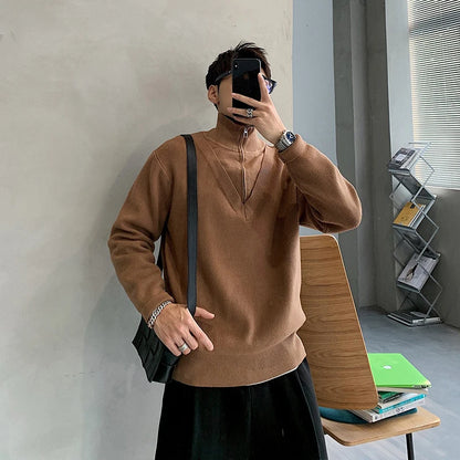 Men’s Knit Turtleneck Pullover
