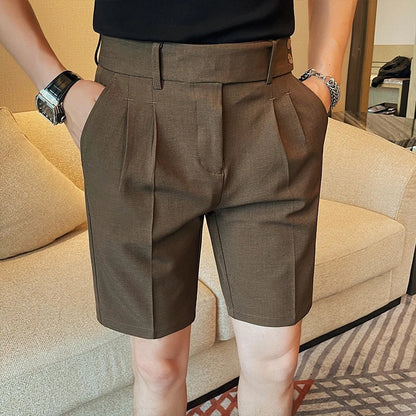 Men’s Slim-Fit Suit Shorts