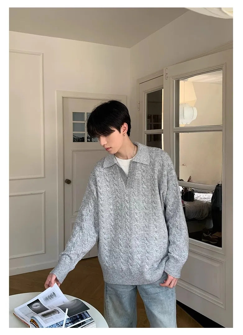 Men’s Jacquard Knit Pullover