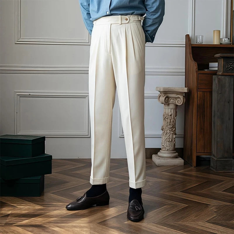 Men’s Draped Baggy Suit Pants