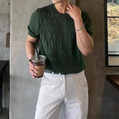 Men’s Jacquard Knit T-Shirt