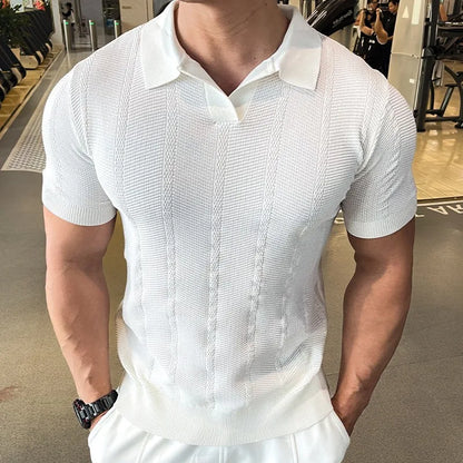 Men’s Knitted Polo Shirt