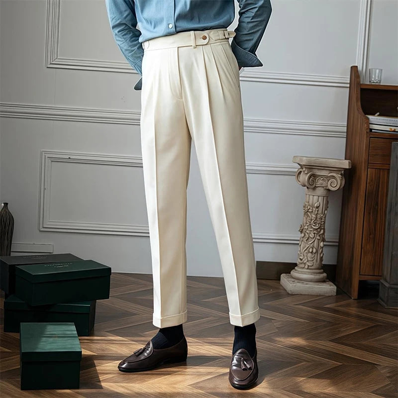 Men’s Draped Baggy Suit Pants