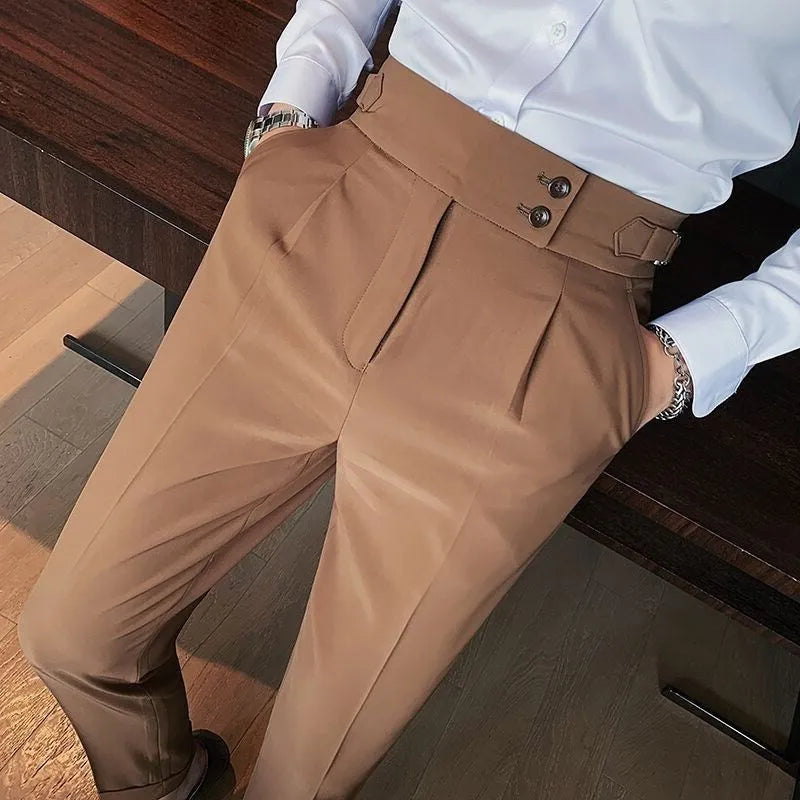 Men’s Cropped Suit Pants