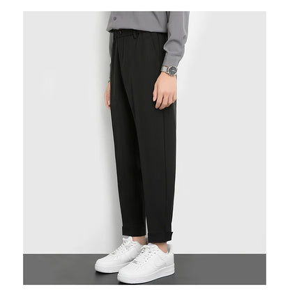 Men’s Slim Cuffed Suit Pants