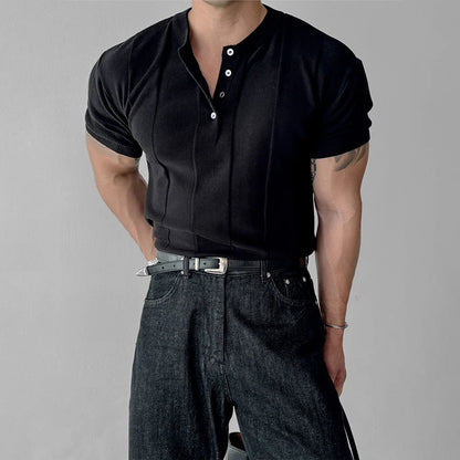 Men’s Henry Collar T-Shirt