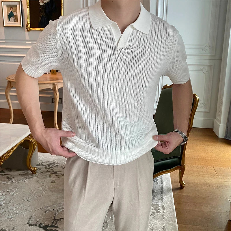 Men’s Knitted Polo Shirt
