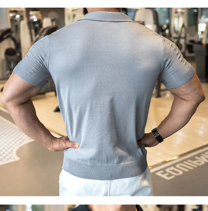 Men’s Knitted Polo Shirt