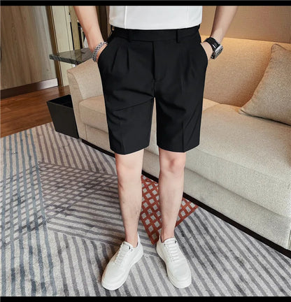 Men’s Slim-Fit Suit Shorts