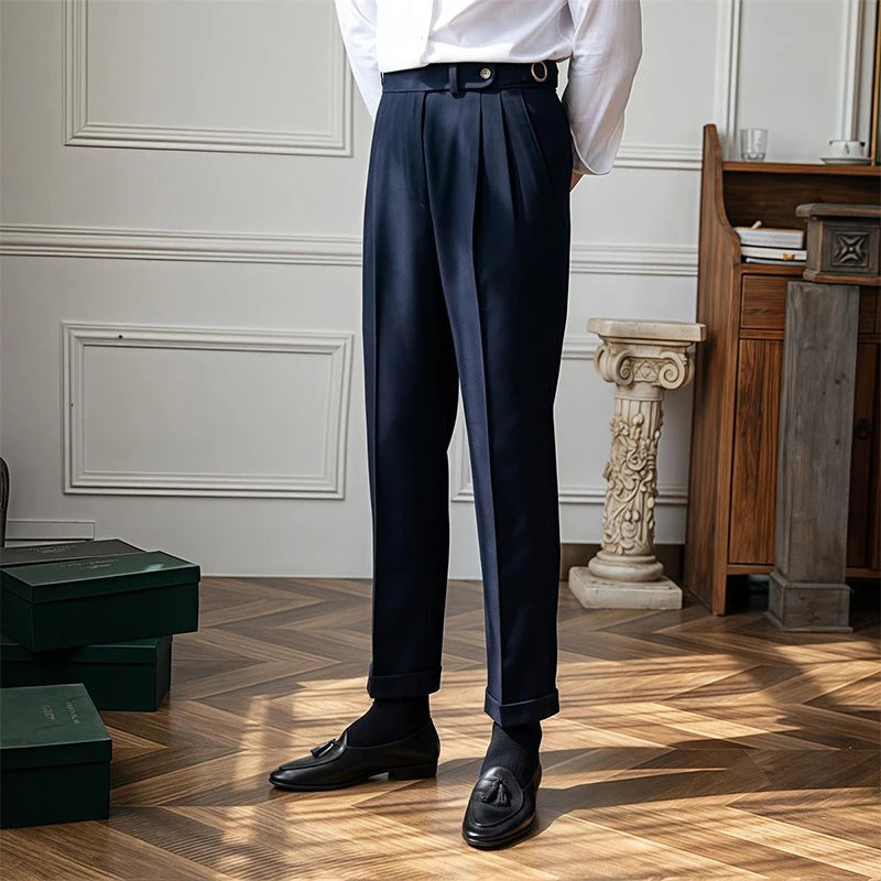 Men’s Draped Baggy Suit Pants