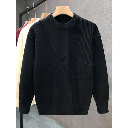 Men’s Patchwork Knit Sweater