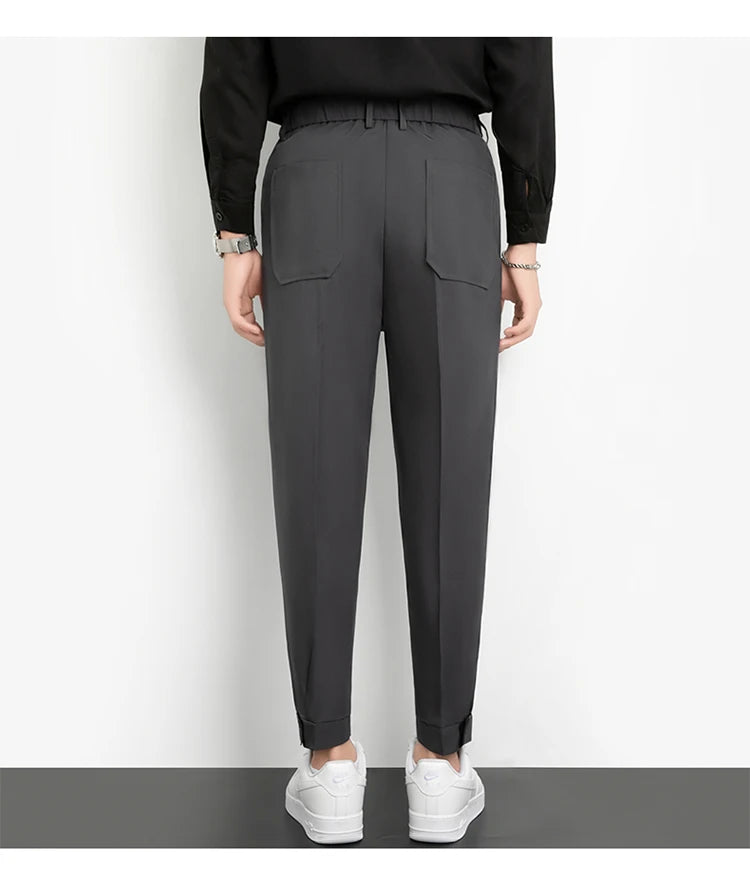 Men’s Slim Cuffed Suit Pants