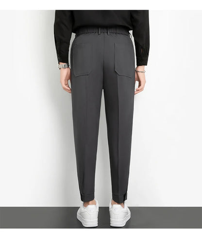 Men’s Slim Cuffed Suit Pants