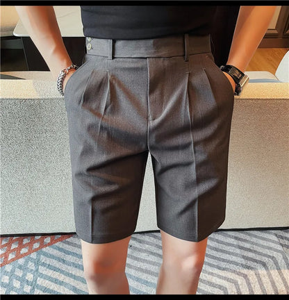 Men’s Slim-Fit Suit Shorts