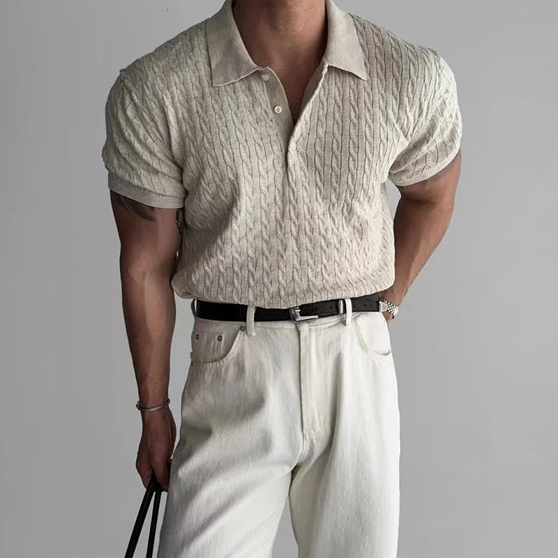 Men’s Jacquard Polo Shirt