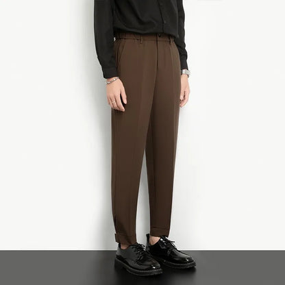 Men’s Slim Cuffed Suit Pants