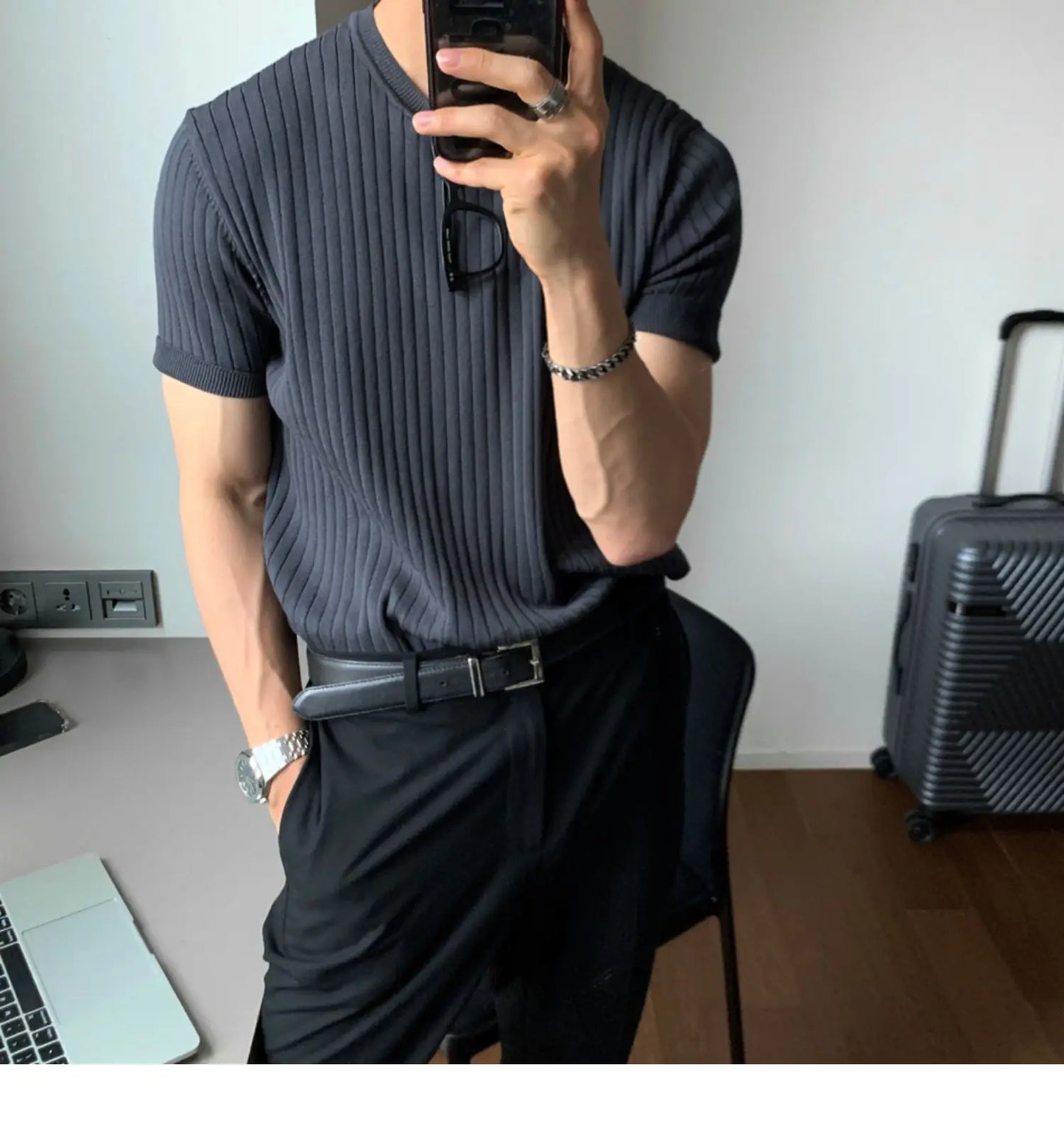 Men’s Knitted T-Shirt