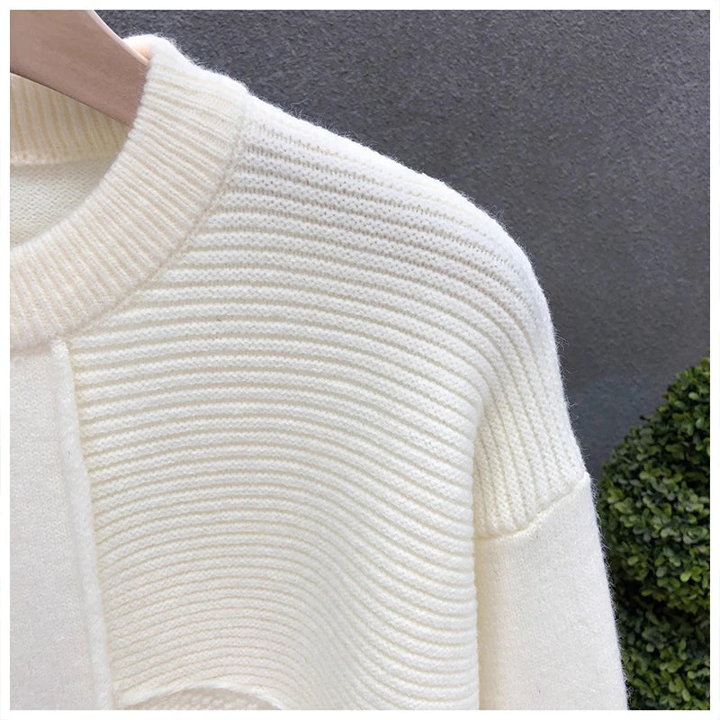 Men’s Patchwork Knit Sweater