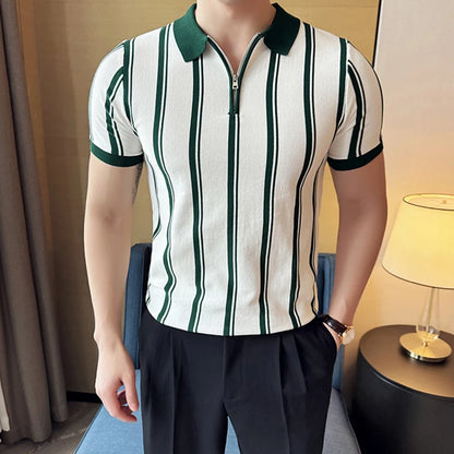 Men’s Slim-Fit Knitted Polo