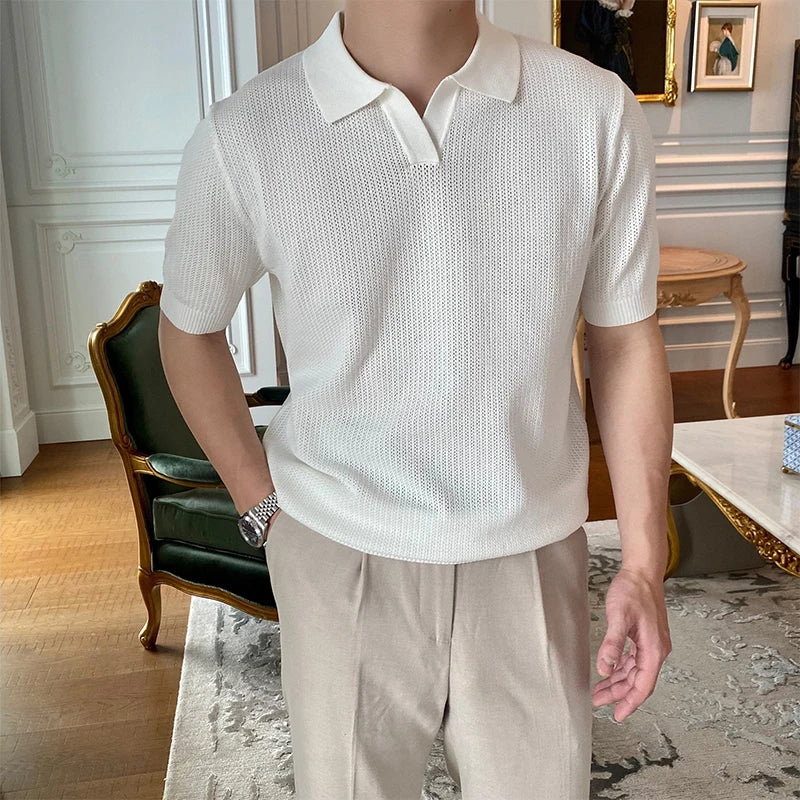 Men’s Knitted Polo Shirt