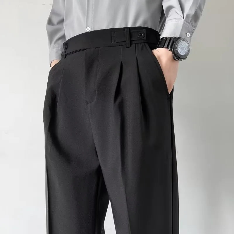 Men’s Draped Baggy Suit Pants
