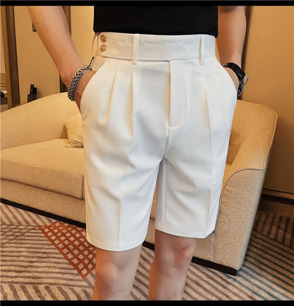 Men’s Slim-Fit Suit Shorts