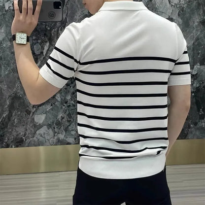 Men’s Button-Down Knit Polo