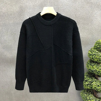 Men’s Patchwork Knit Sweater