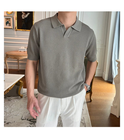 Men’s Knitted Polo Shirt