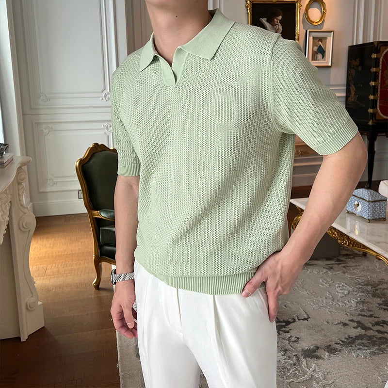 Men’s Knitted Polo Shirt