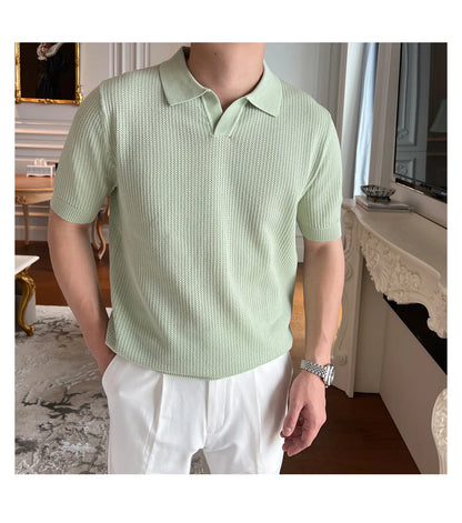 Men’s Knitted Polo Shirt