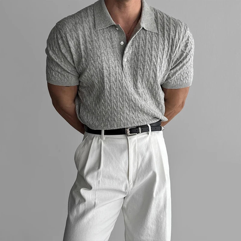 Men’s Jacquard Polo Shirt