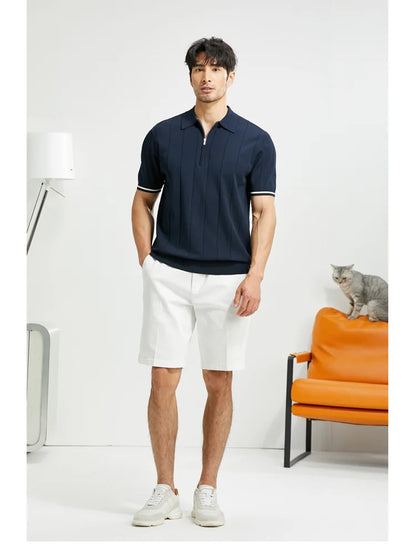 Men’s Refined Zipper Polo