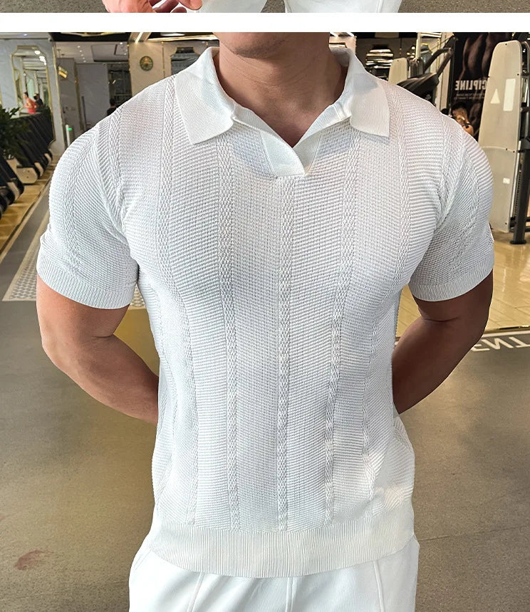 Men’s Knitted Polo Shirt