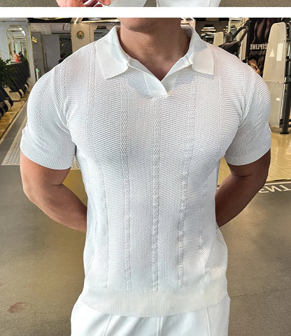 Men’s Knitted Polo Shirt